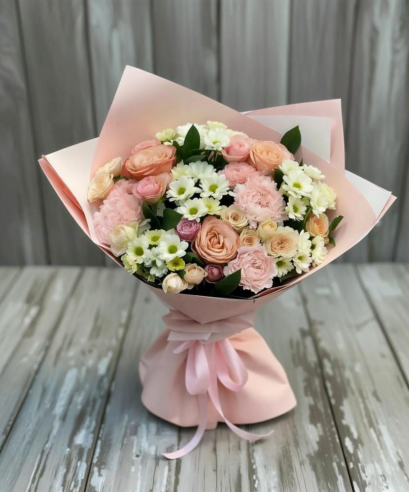 Букет цветов из: Гвоздики, Розы и Хризантемы в Какашуре