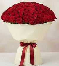 Букет 101 Красная роза Милано в Какашуре