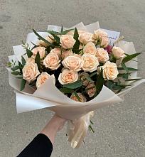 Букет Кремовые розы Латте в Какашуре