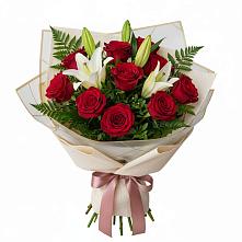 Букет цветов из:  Лилии и Розы в Какашуре