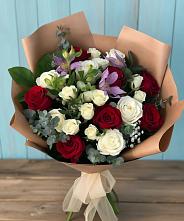 Букет цветов из:  Розы и Альстромерии в Какашуре