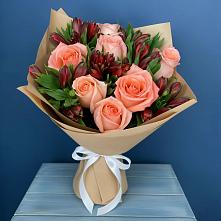 Букет цветов из:  Розы и Альстромерии в Какашуре