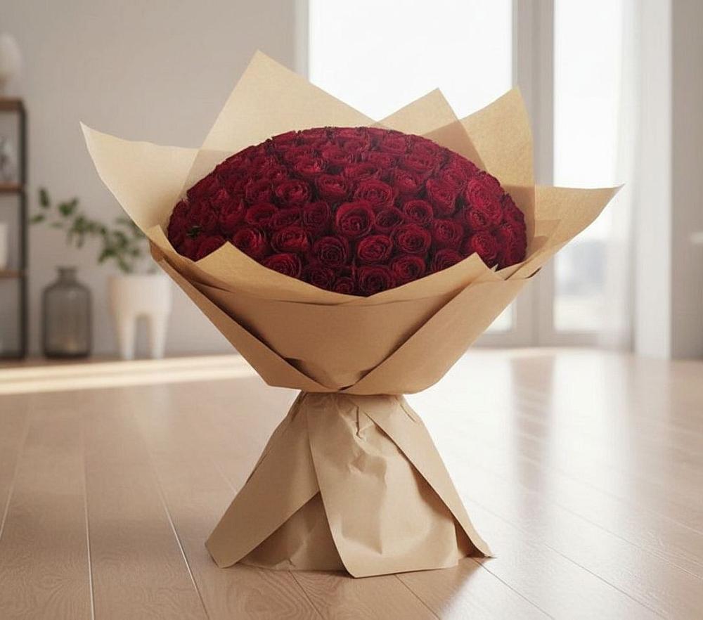 Букет 101 Красная роза в Какашуре