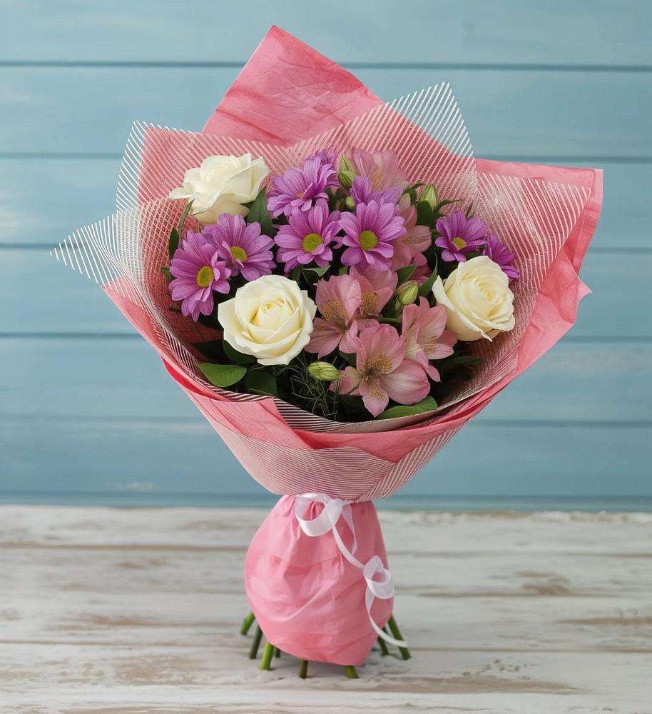 Букет цветов из: Герберы в Какашуре