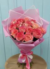 Букет 15 Розовых роз Равель в Какашуре