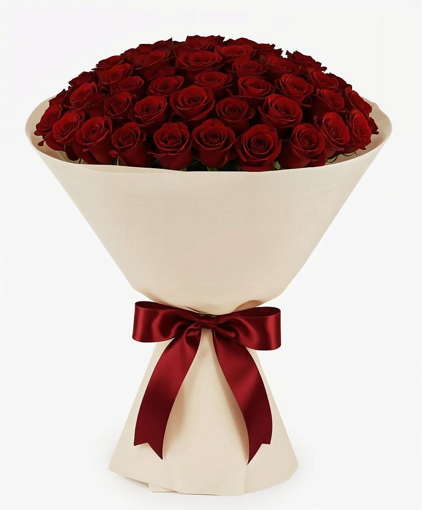 Букет 101 Бордовая роза Блэк Бакарра в Какашуре