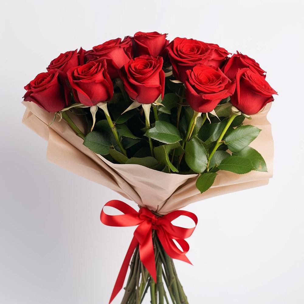 Букет 11 Красных роз Эдлесс Лав в Какашуре